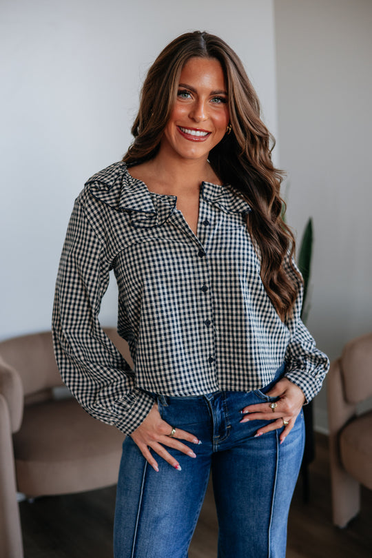 Marceline Gingham Blouse