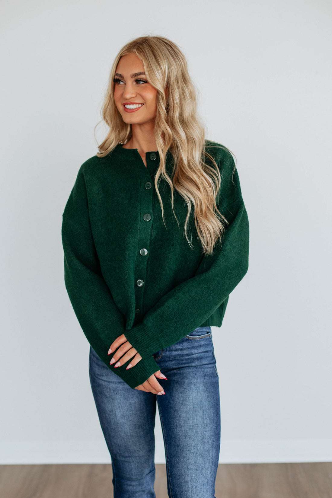Kassi Cardigan - Forest Green