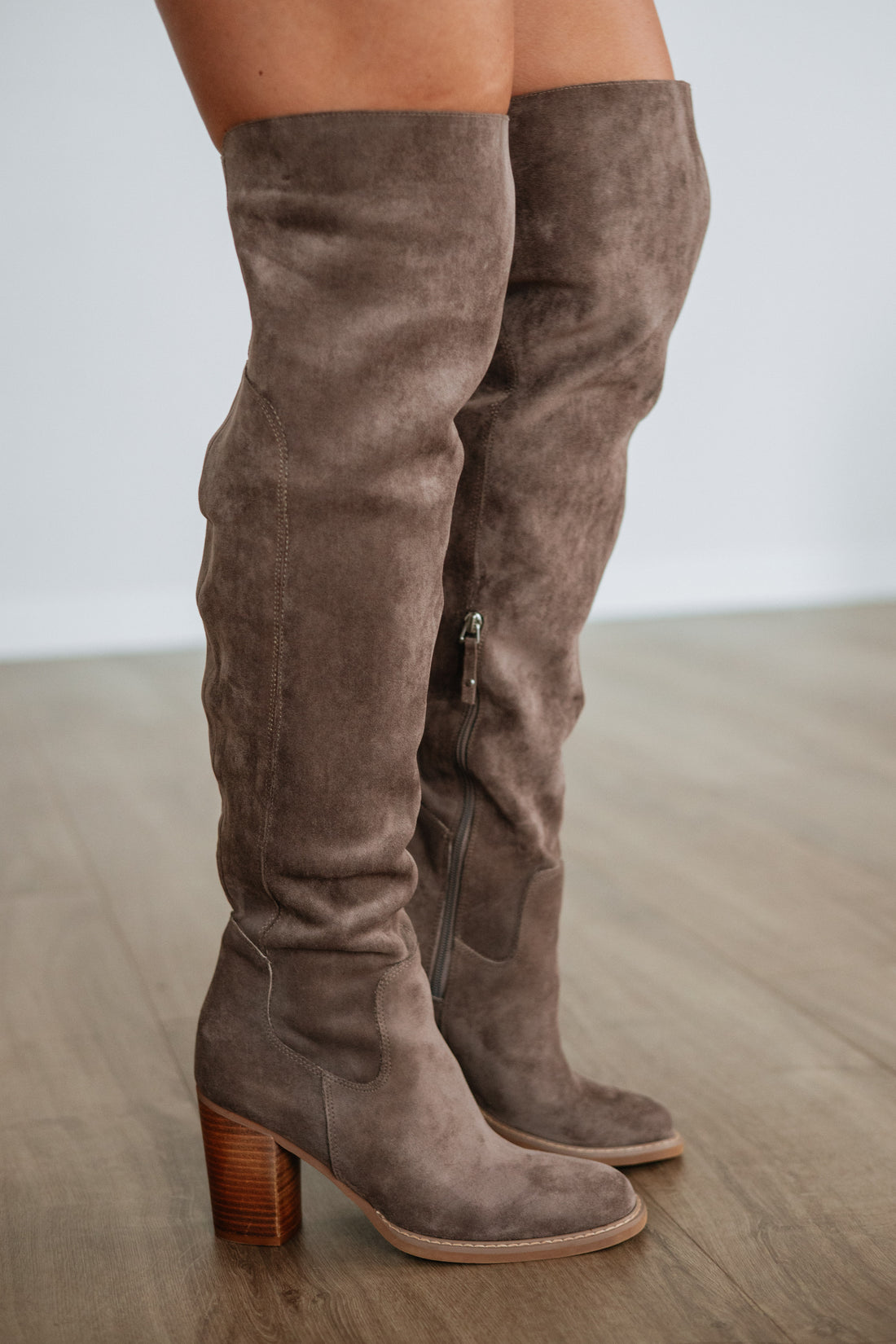 Addressing The Rumors Boots - Dark Taupe