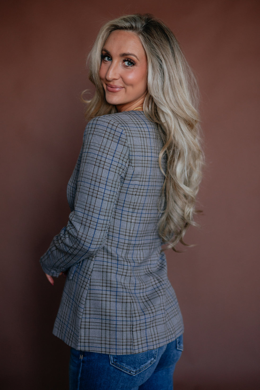 Raechel Plaid Blazer