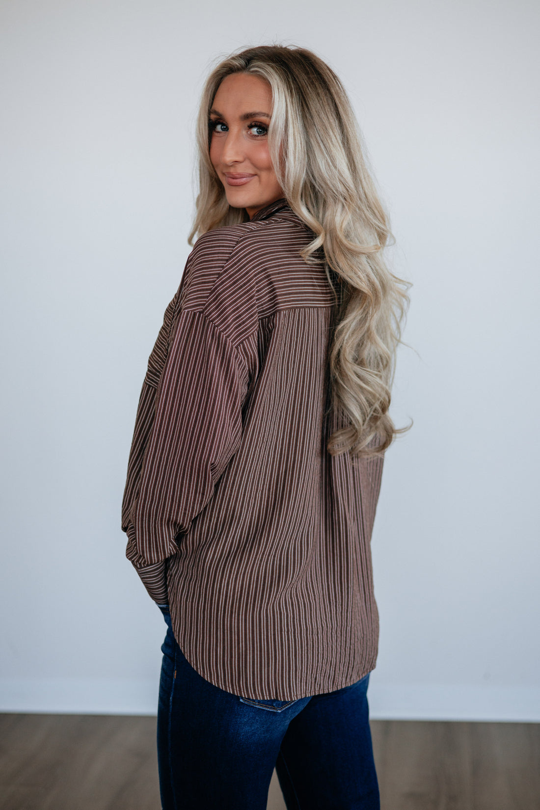 Delmore Striped Button Down