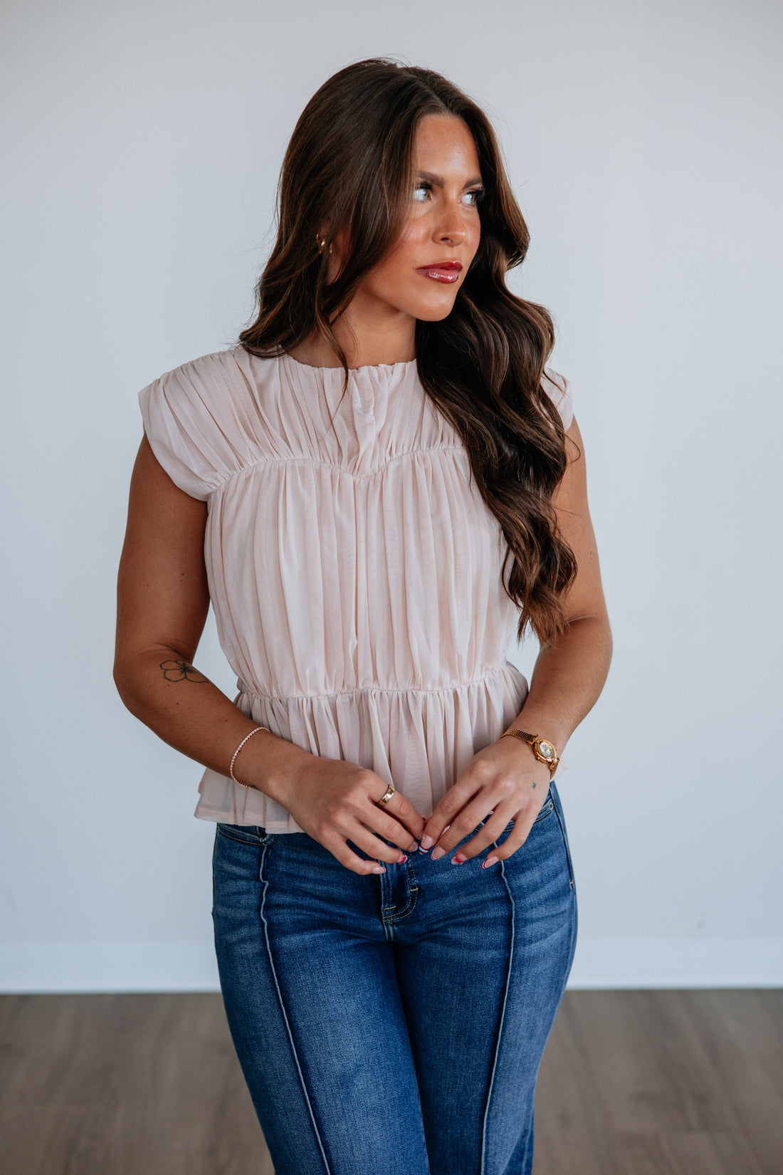 Sutton Peplum Top