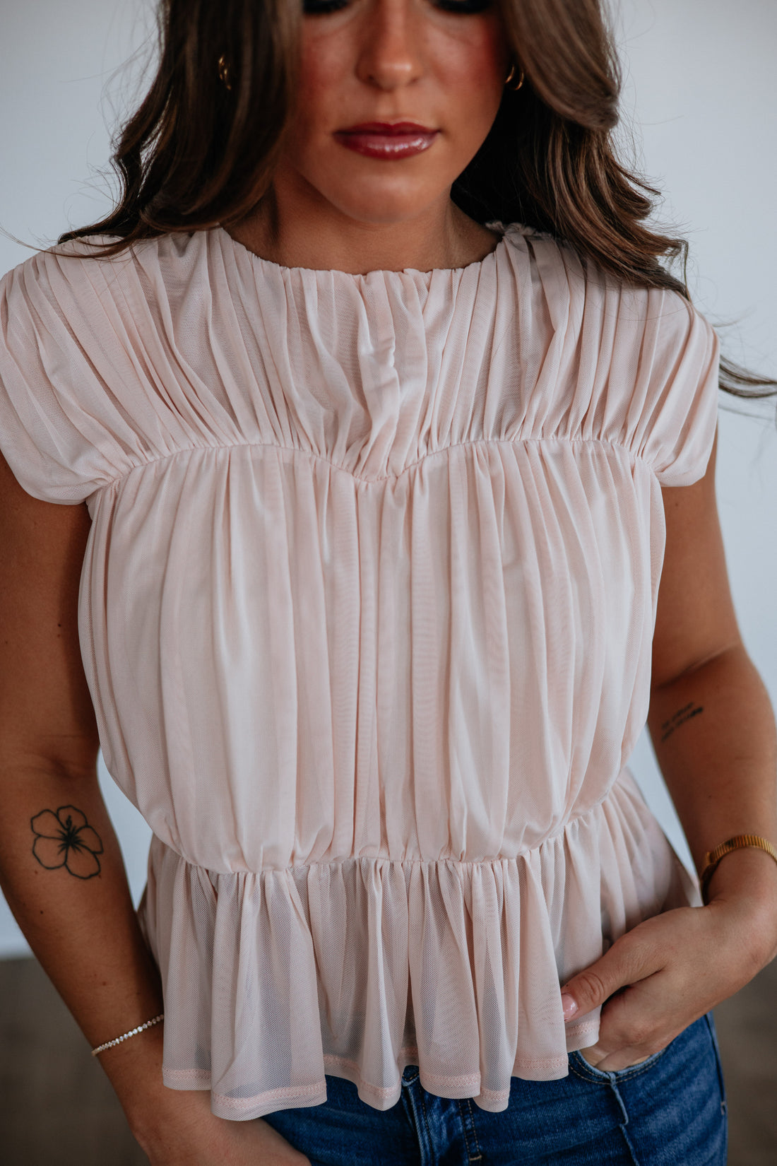 Sutton Peplum Top