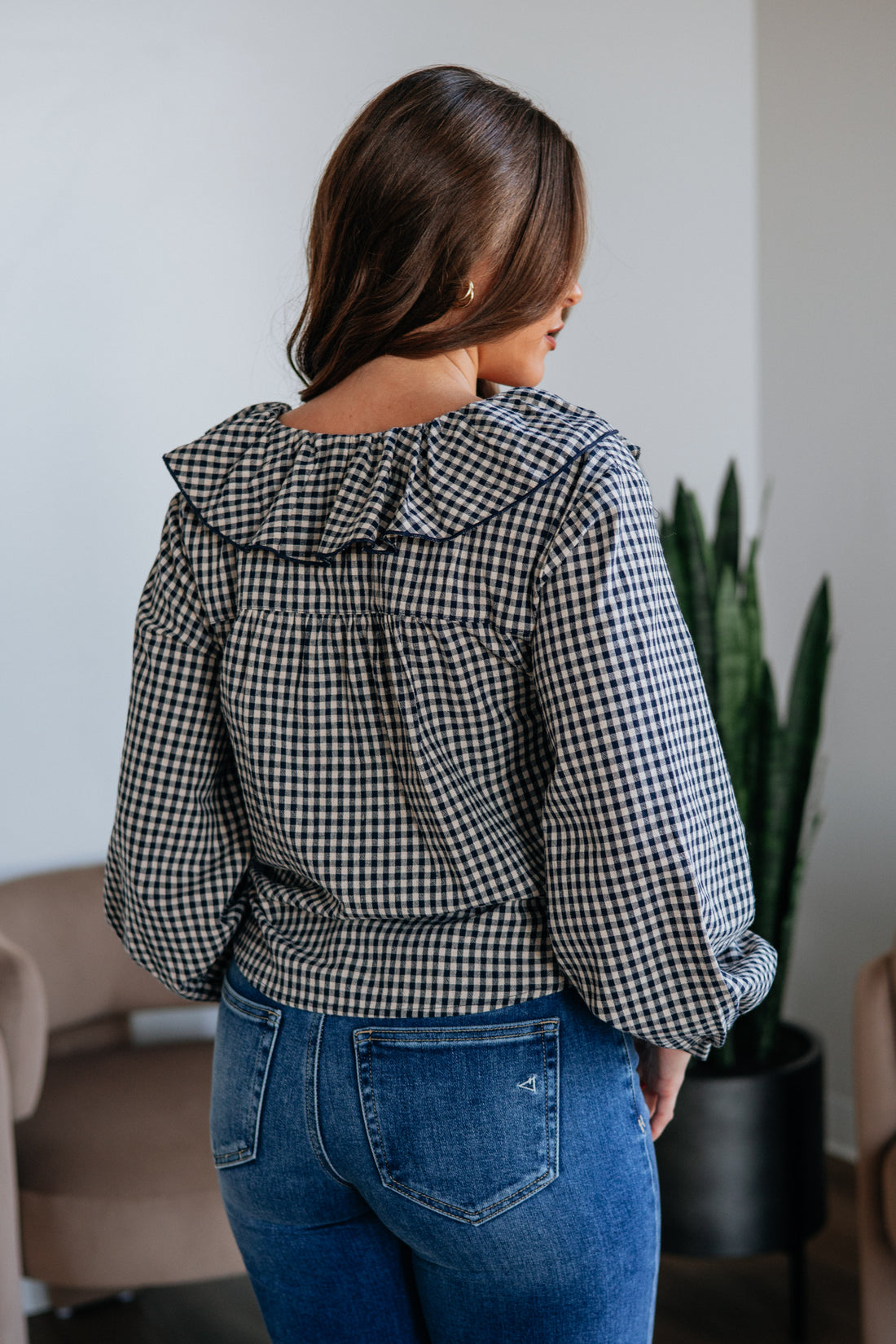 Marceline Gingham Blouse