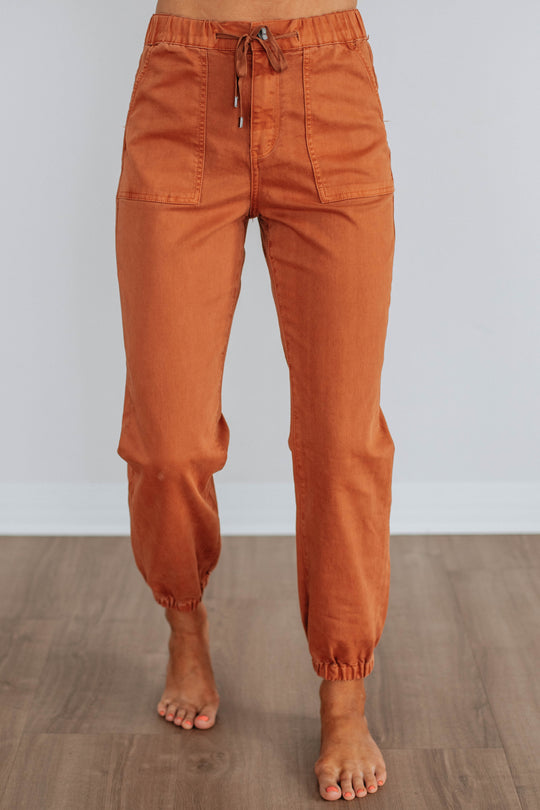 Drea Mica Joggers - Cinnamon