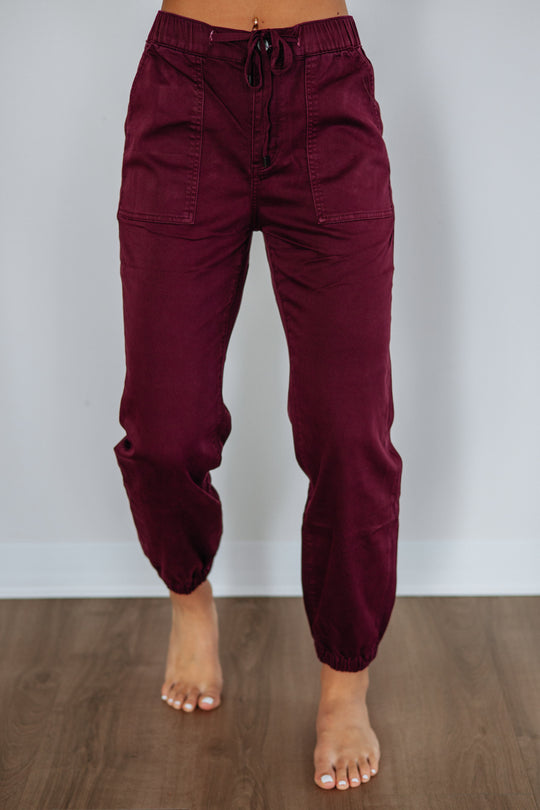 Drea Mica Joggers - Wine