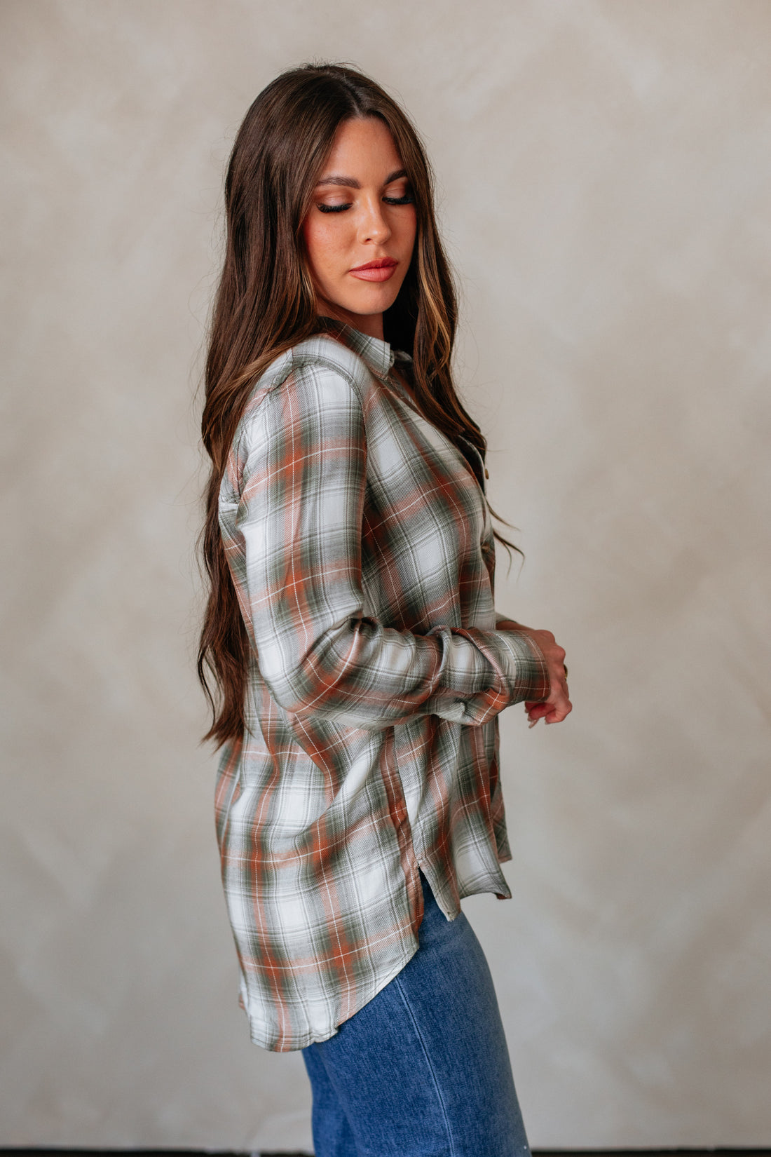 Charli Flannel Top