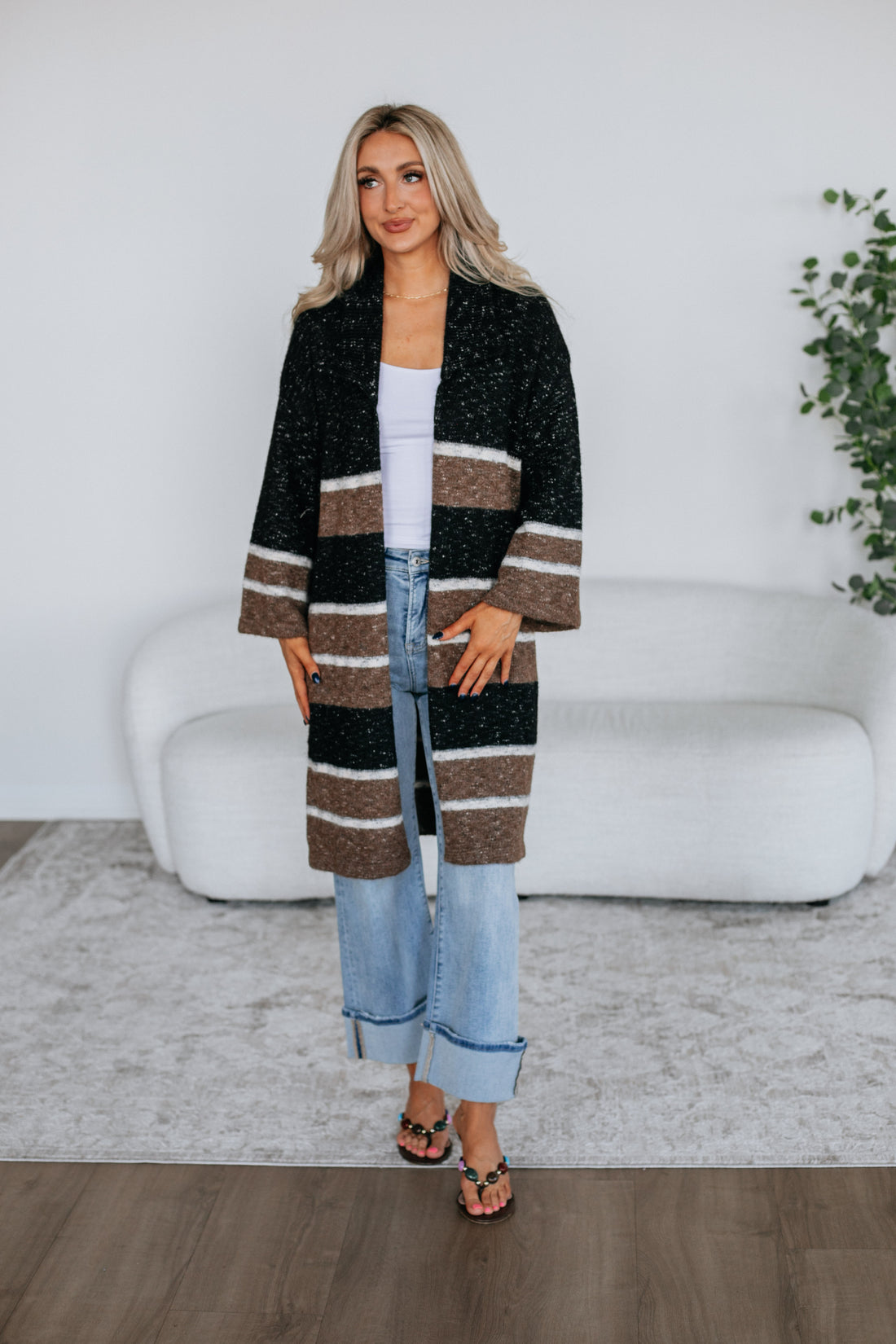 Lowell Striped Cardigan