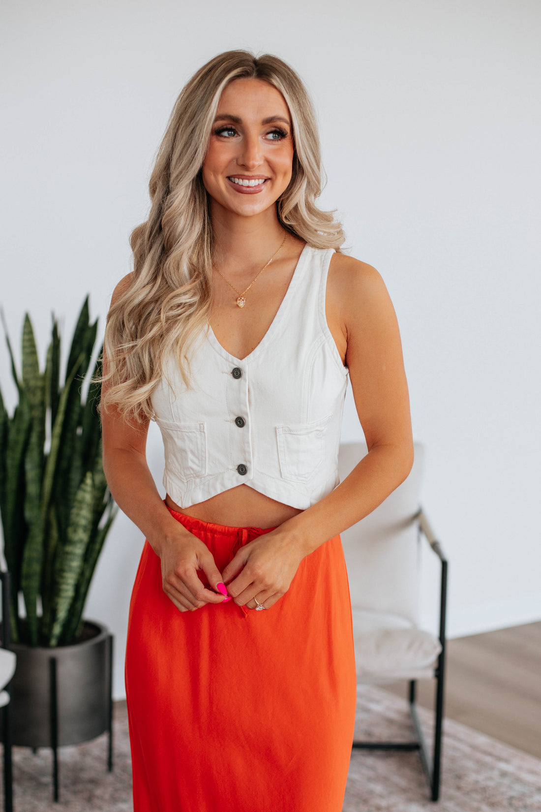 Hadlyn Hidden Denim Vest