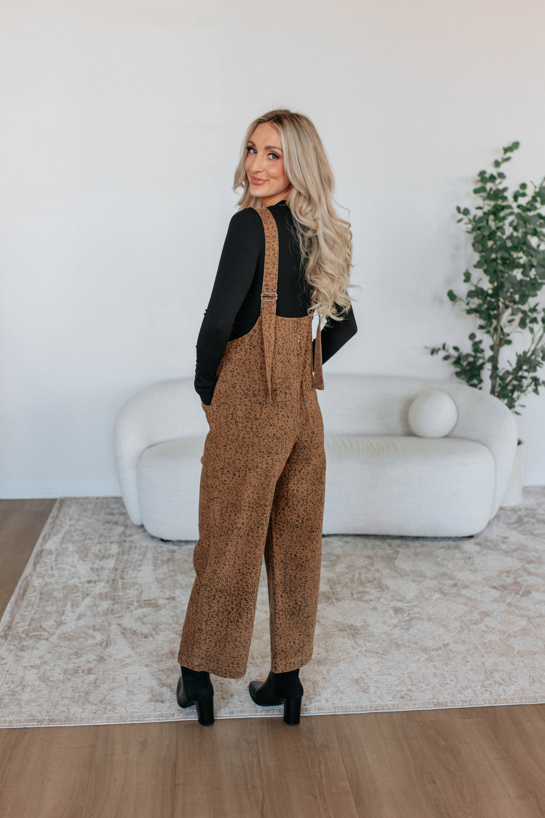 Ashlyn Leopard Overalls