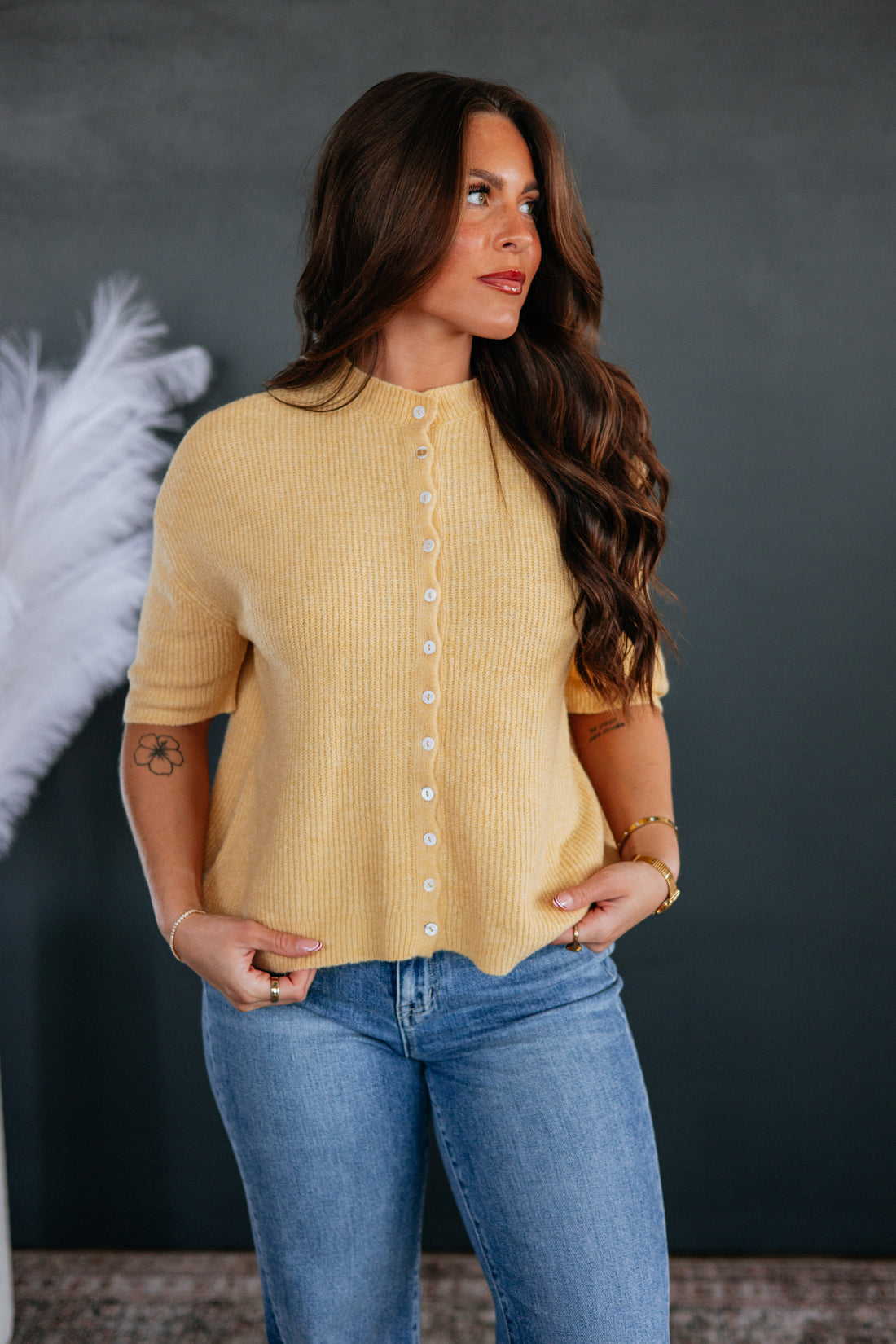 Auden Sweater Top - Honey