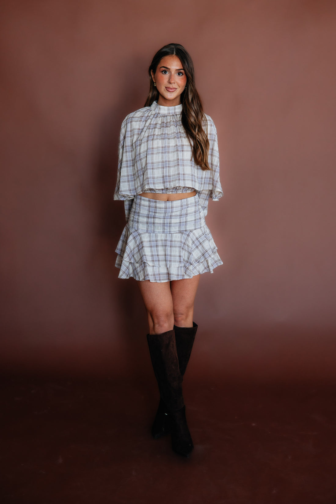 Carlotta Plaid Blouse