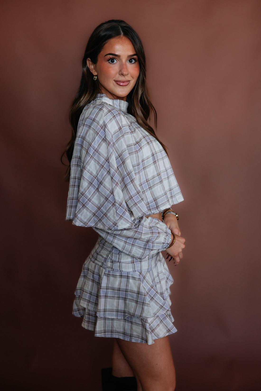 Carlotta Plaid Blouse