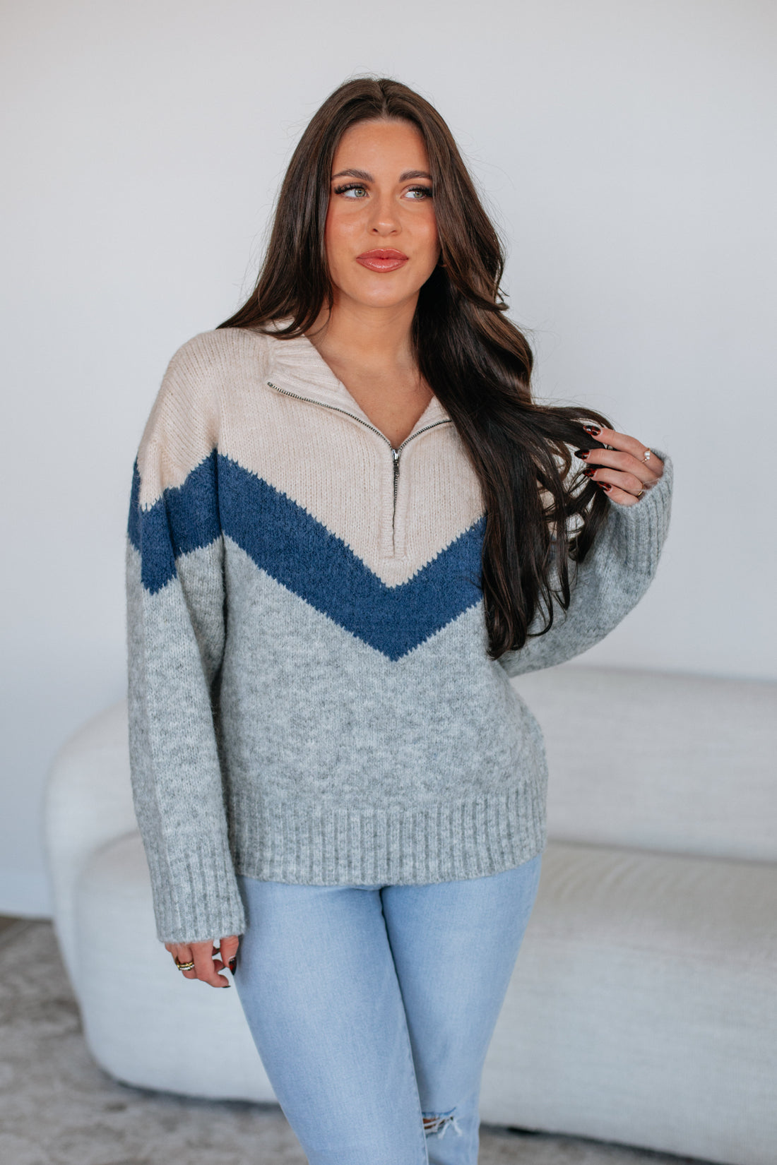 Chanin Half-Zip Sweater