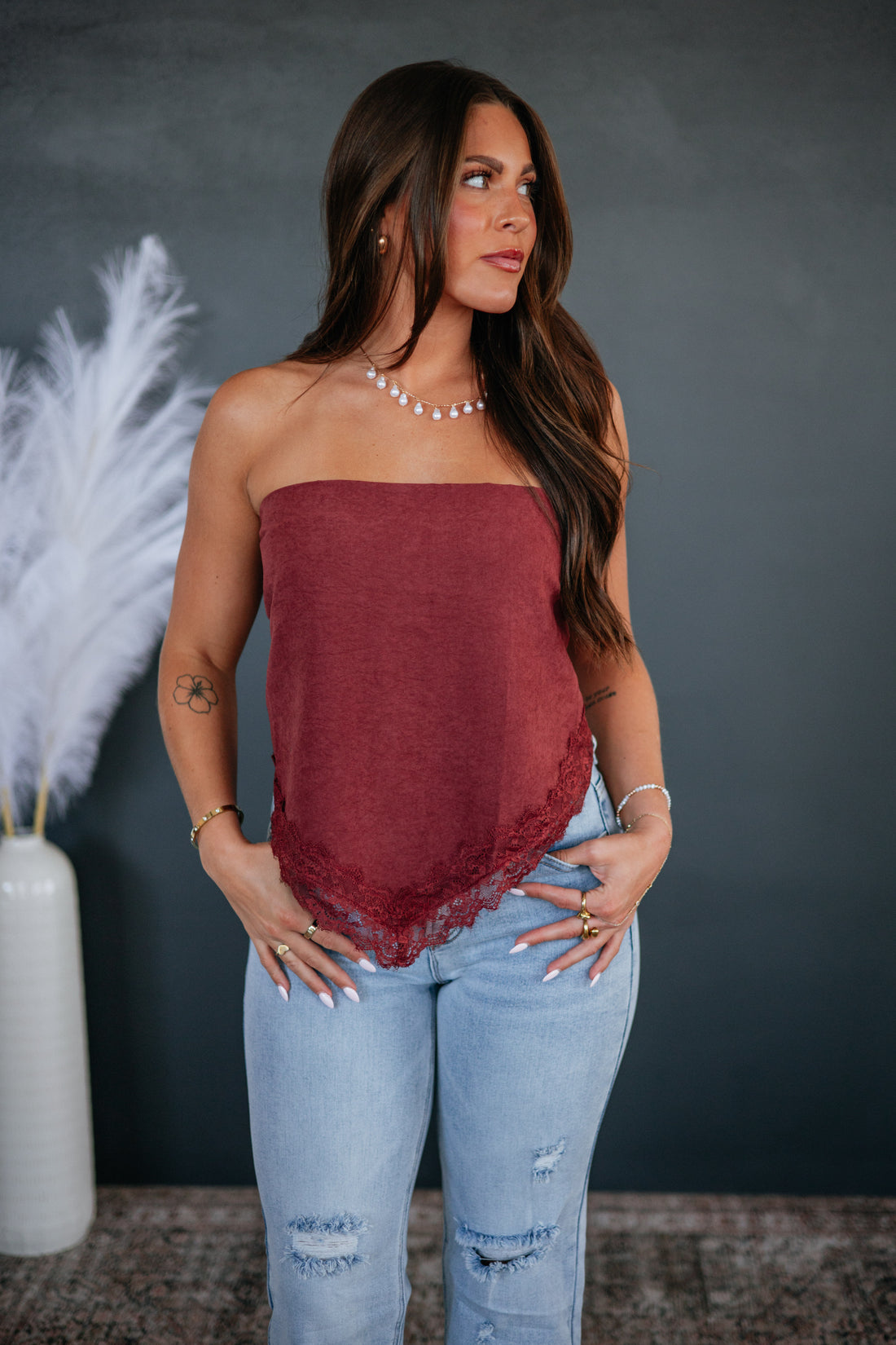 Rosette Tube Top