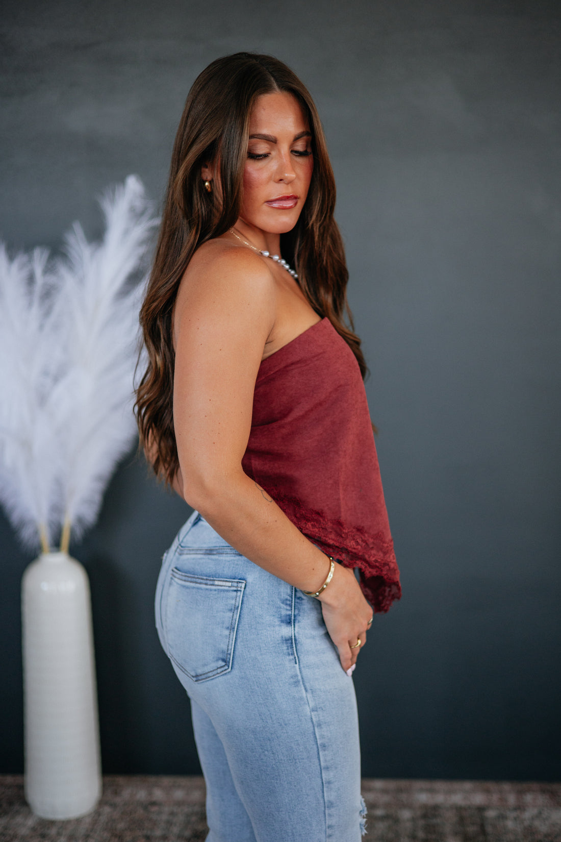 Rosette Tube Top