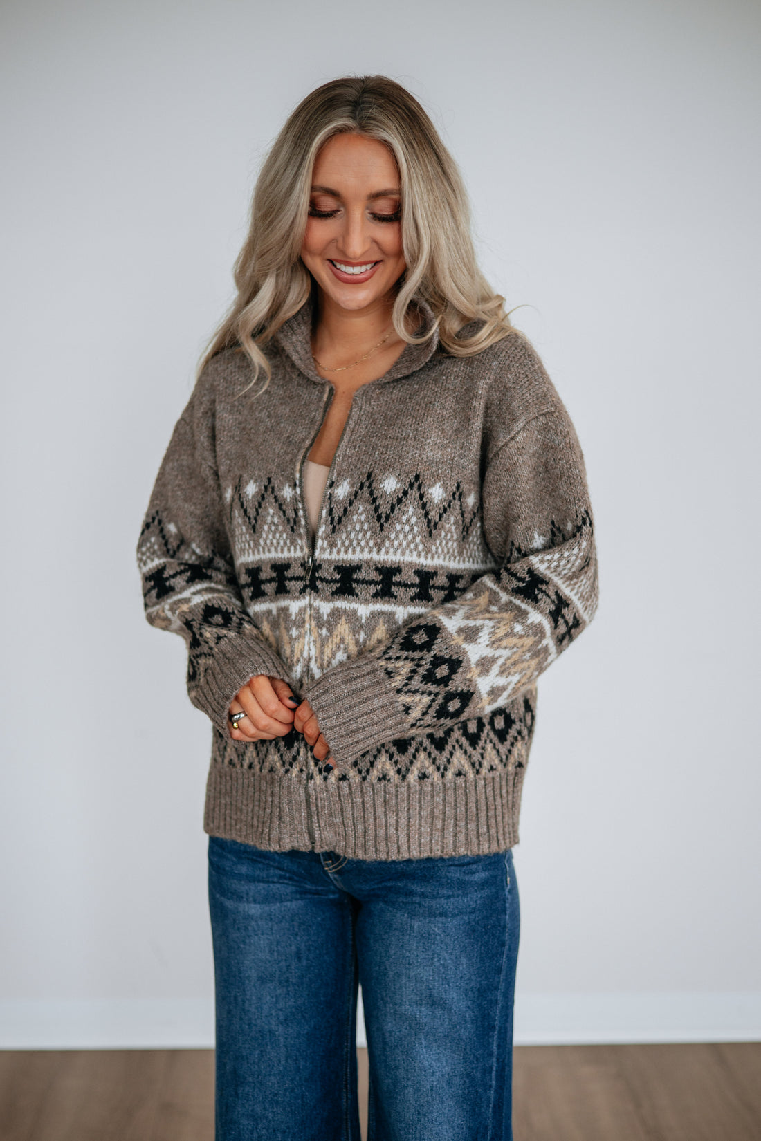 Mckaye Zip-Up Cardigan