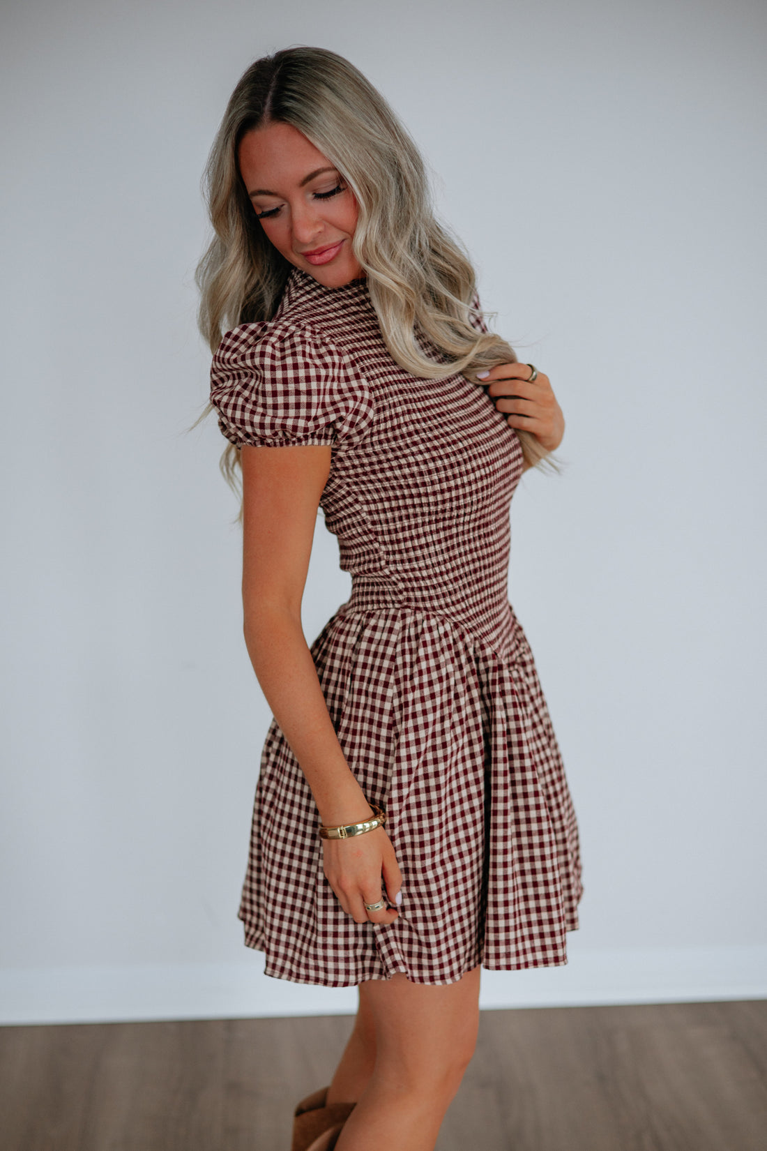 Danelle Plaid Dress
