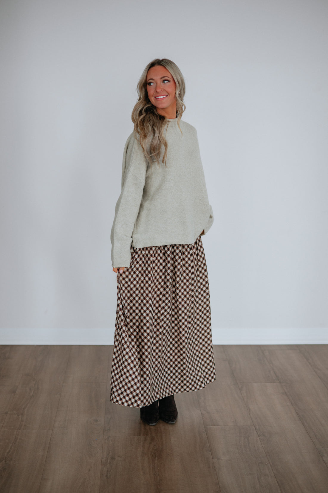 Elle Gingham Skirt