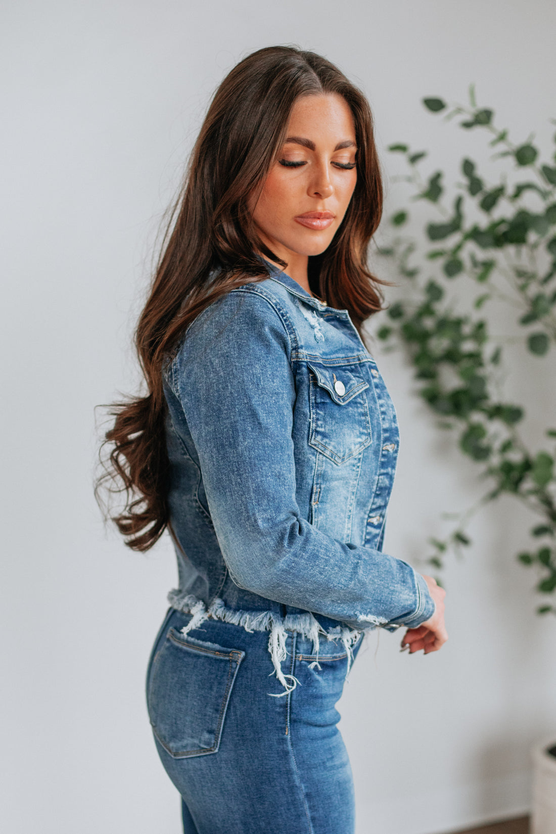 Gemma Risen Denim Jacket - Medium Wash