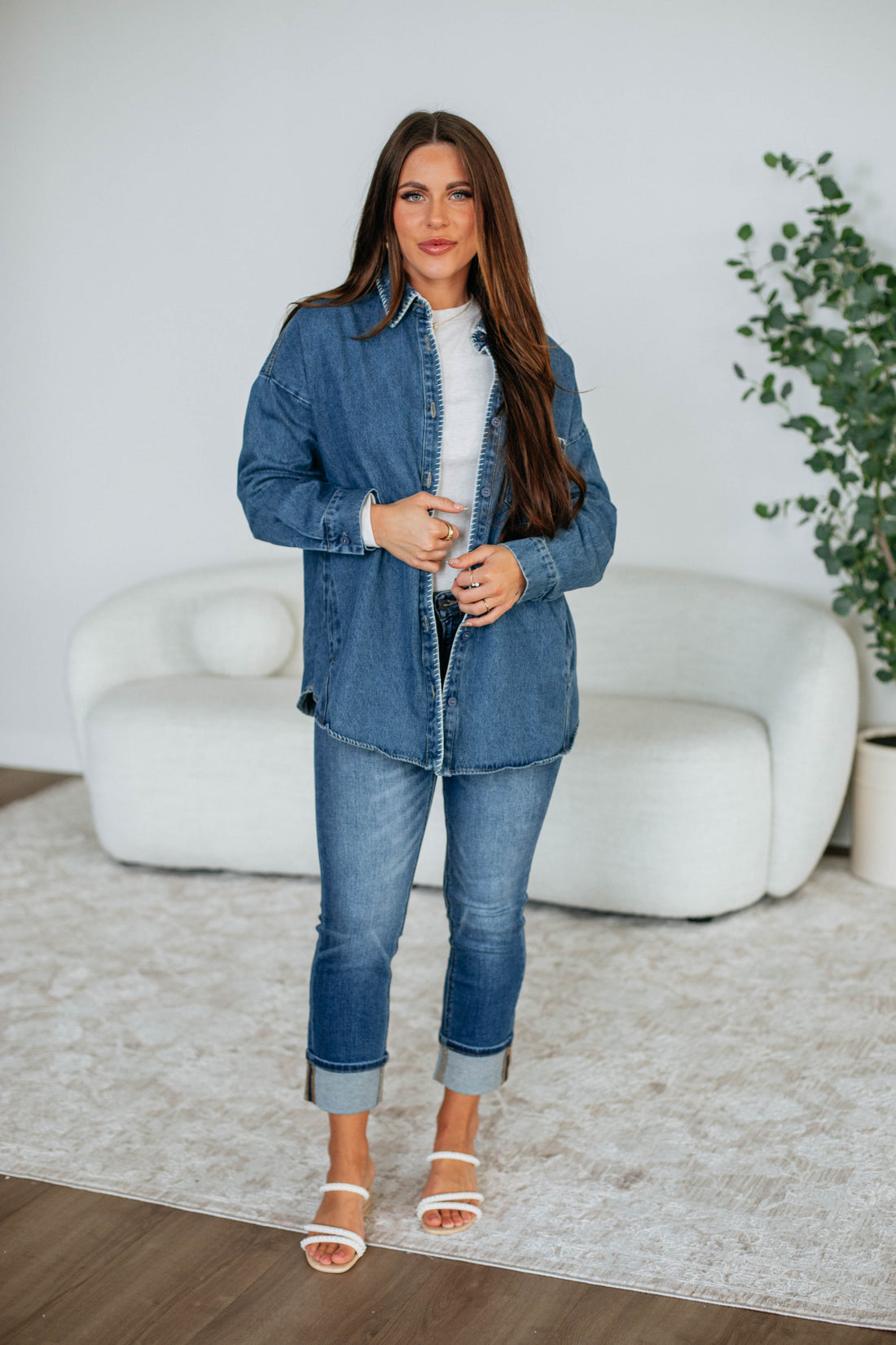 Debra Denim Shacket