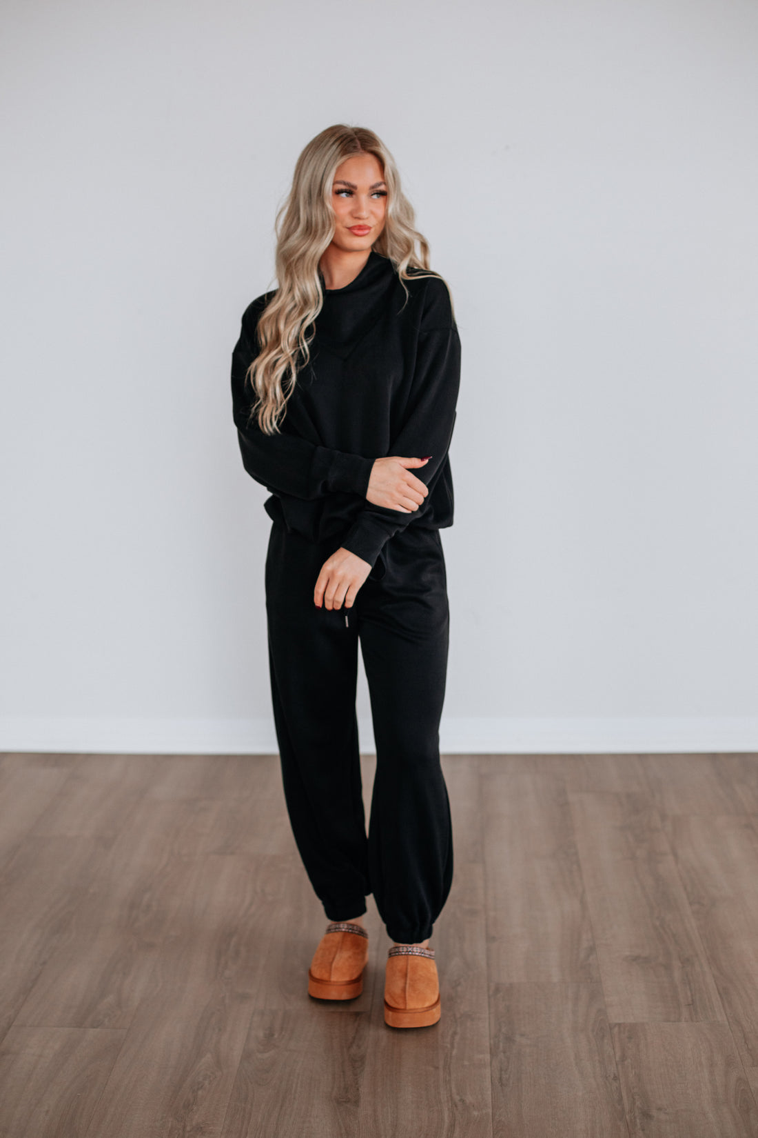 Teleri Lounge Top - Washed Black