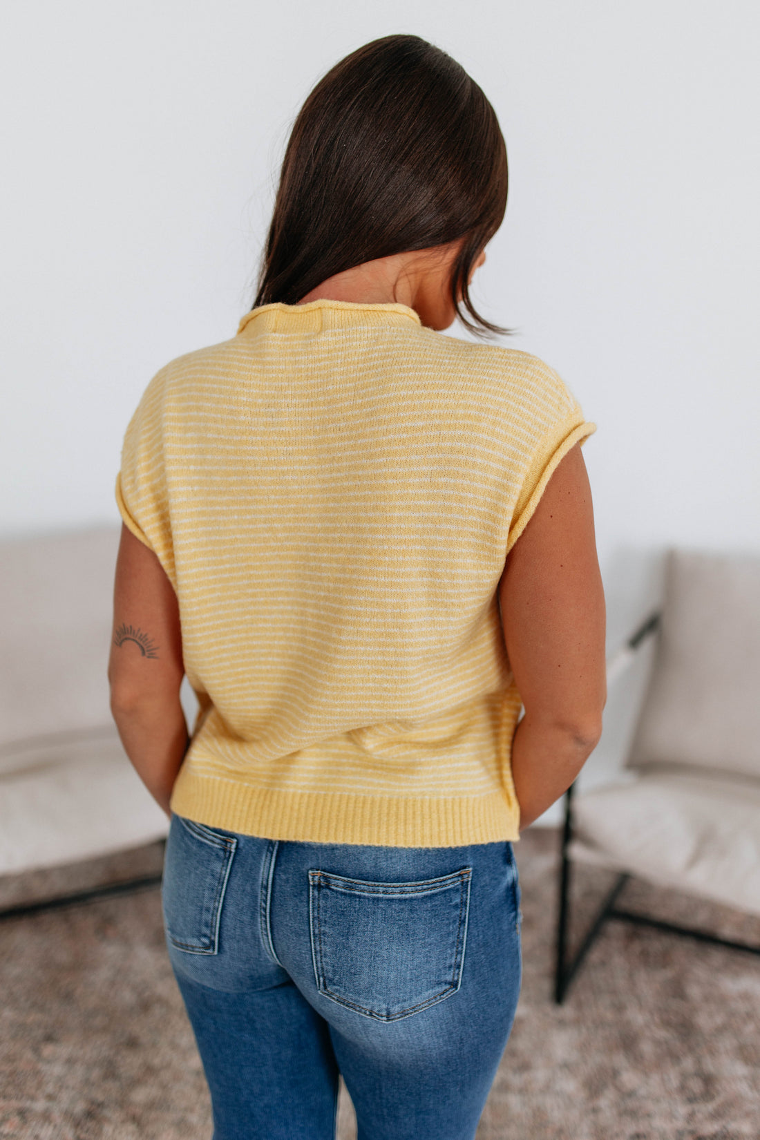 Camry Striped Cardigan Top - Sunshine Mix