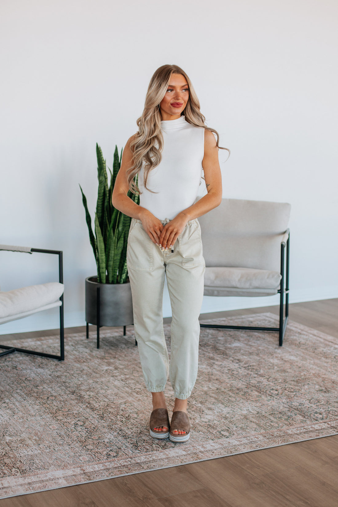 Drea Mica Joggers - Natural