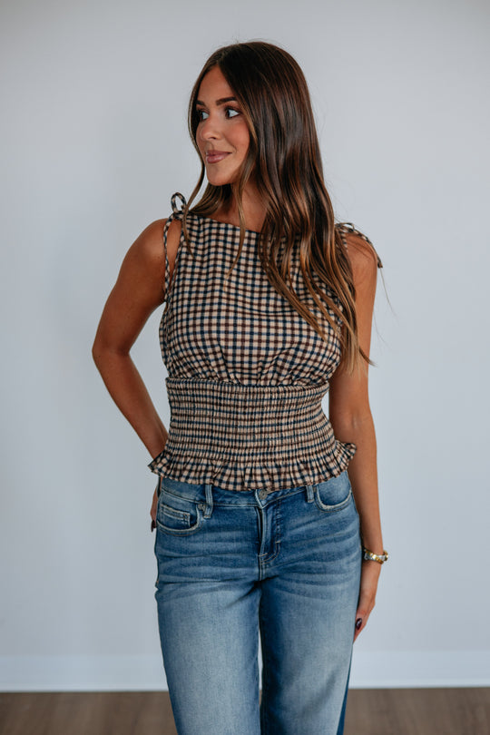 Gwyneth Gingham Top